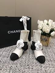 Chanel Low Boots White  - 2