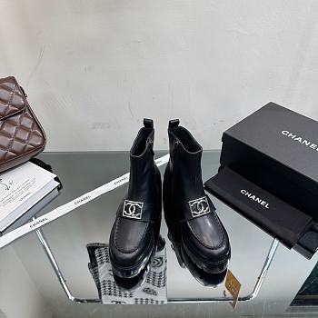 	 Chanel Low Boots Black 