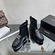 	 Chanel Low Boots Black  - 2
