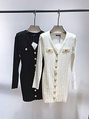 Balmain Dress Black/White - 2