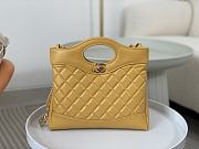 Colestore Chanel 31 Mini Shopping Bag Yellow Size 22 × 23 × 5.5 cm - 1