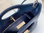 	 Colestore Chanel 31 Mini Shopping Bag Blue Size 22 × 23 × 5.5 cm - 2