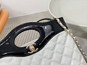	 Colestore Chanel 31 Mini Shopping Bag White & Black Size 22 × 23 × 5.5 cm - 4