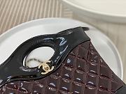 	 Colestore Chanel 31 Mini Shopping Bag Burgundy & Black Size 22 × 23 × 5.5 cm - 5