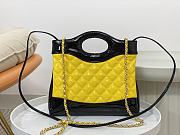 	 Colestore Chanel 31 Mini Shopping Bag Yellow & Black Size 22 × 23 × 5.5 cm - 1