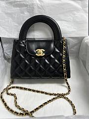 Colestore Chanel Kelly Mini Shopping Bag Black Size 13x19x7cm - 5