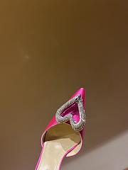	 Mach & Mach Triple Heart Satin Finish Pumps Pink - 2