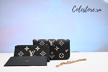Louis Vuitton Pochette Felicie Monogram Empreinte Leather Bag 21 x 12 x 3 cm