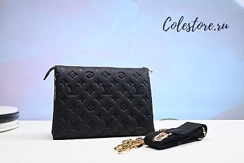 Louis Vuitton Coussin PM Bag In Black Size 26x20x12cm