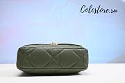 Chanel 19 Flap Bag Lamb Green Size 26cm - 5