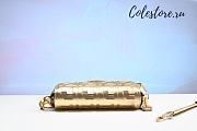 Colestore Fendi Women Baguette Fendi Prints On Leather Bag-Gold Size 26cm - 5