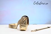 Colestore Fendi Women Baguette Fendi Prints On Leather Bag-Gold Size 26cm - 4