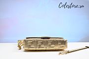 Colestore Fendi Women Baguette Fendi Prints On Leather Bag-Gold Size 26cm - 3