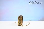 Colestore Balenciaga Hourglass Croc-Embossed Leather Wallet-On-Chain In Gold Size 19cm - 4