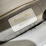 Colestore Dior Lady White Gold Hardware Size 20cm - 2