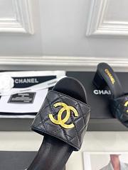 Colestore Chanel Slipper Black 6cm - 4