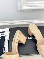 Colestore Chanel Slipper Beigh 6cm - 5
