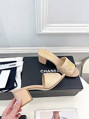 Colestore Chanel Slipper Beigh 6cm - 4