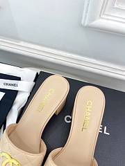 Colestore Chanel Slipper Beigh 6cm - 3
