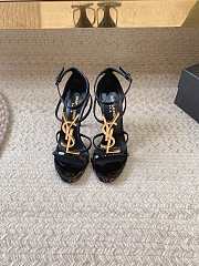 Colestore YSL Women's Black Cassandra 100 Patent Sandal - 1