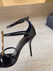 Colestore YSL Women's Black Cassandra 100 Patent Sandal - 5