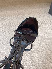 	 Colestore YSL Women's Full Black Cassandra 100 Patent Sandal - 3