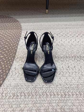 	 Colestore YSL Logo High Heels Black Sandals