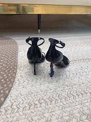 	 Colestore YSL Logo High Heels Black Sandals - 3