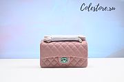 Colestore Chanel Mini Flap Bag With Top Handle Pink 25cm - 1