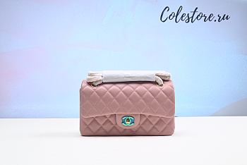 Colestore Chanel Mini Flap Bag With Top Handle Pink 25cm