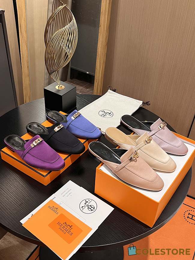 Colestore Hermes Mule Purple Size 35-42 - 1