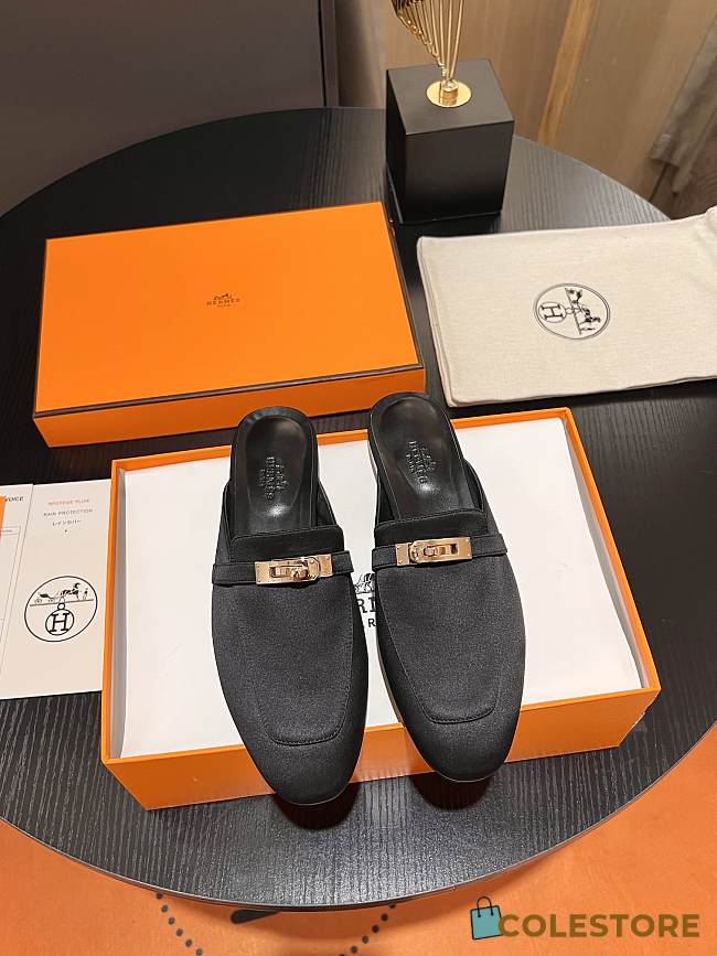 	 Colestore Hermes Mule Black Size 35-42 - 1