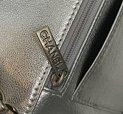 	 Colestore Chanel Silver Flap Bag Lamskin Size 20x12x6cm - 3