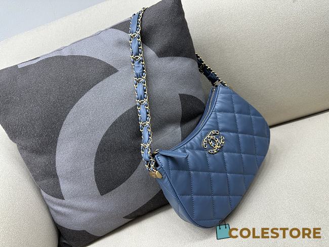 	 Colestore Chanel Hobo Blue Size 23.5x13.5x3cm  - 1