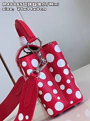Colestore Louis Vuitton Red And White Taurillon Capucine Mini 21x14x8cm - 2