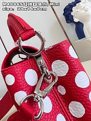 Colestore Louis Vuitton Red And White Taurillon Capucine Mini 21x14x8cm - 6