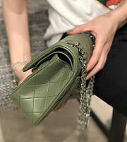 	 Colestore Chanel Flap Small Green Gold Hardware 14.5x23cmx6cm - 2