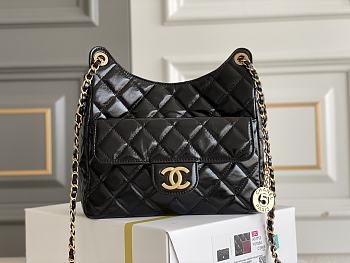Colestore Chanel Small Hobo Bag Black Size 22.5*21.5*7cm