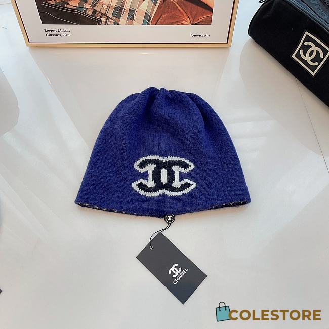Colestore Chanel Blue Hat 2 Slide - 1