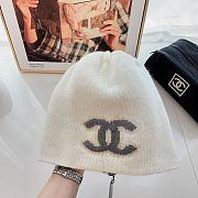	 Colestore Chanel White Hat 2 Slide - 2
