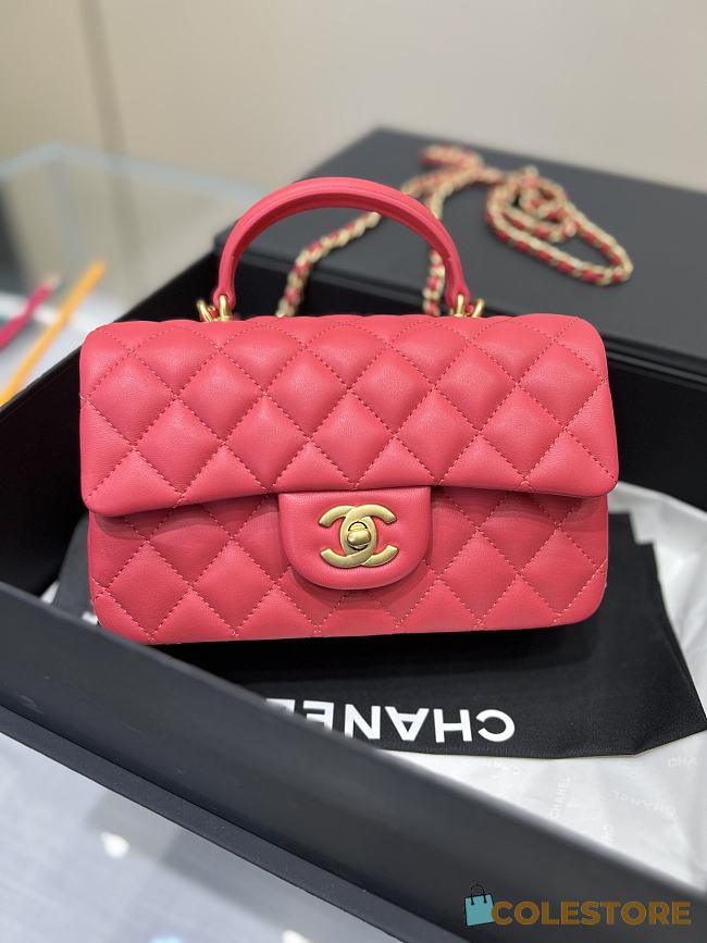 Colestore Chanel CF Mini Pink Size 20×13×9cm - 1