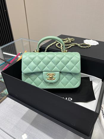 	 Colestore Chanel CF Mini Green Size 20×13×9cm