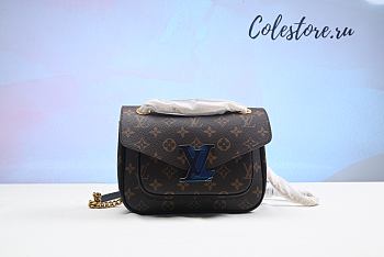 Louis Vuitton Passy Monogram Canvas Brown Handbag 24x17x12 cm
