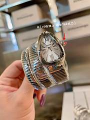 Colestore Bvlgari Serpenti Tubogas Watch In Silver - 4