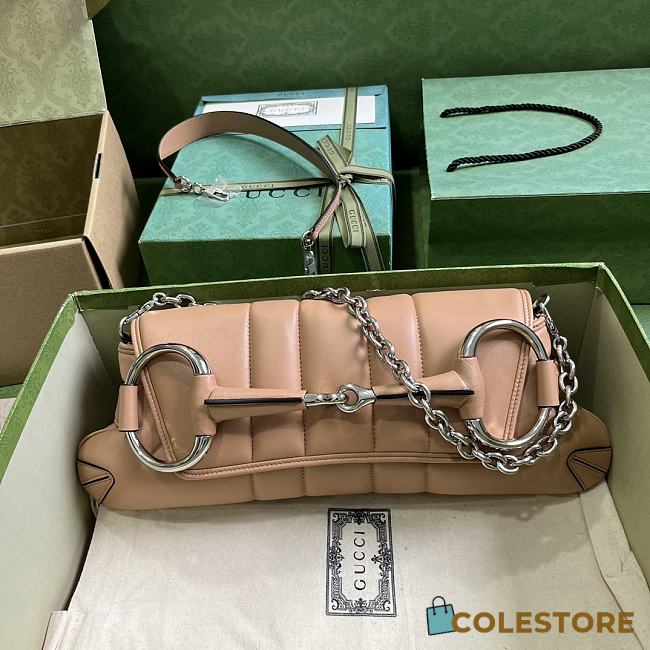 Colestore Gucci Horsebit Chain In Beige Size 38x15x16cm - 1