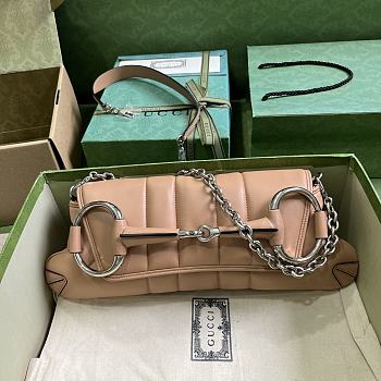 Colestore Gucci Horsebit Chain In Beige Size 38x15x16cm