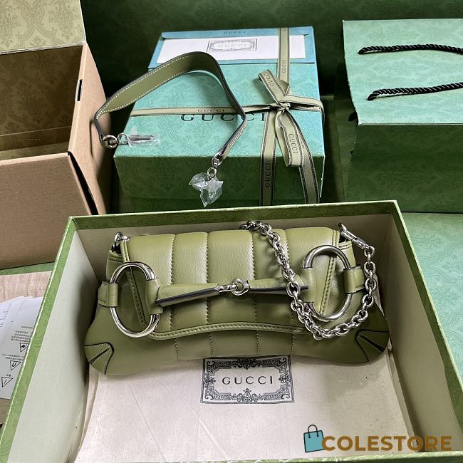 	 Colestore Gucci Horsebit Chain in Green Size 38x15x16cm - 1