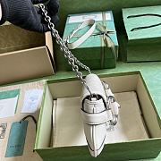 	 Colestore Gucci Horsebit Chain In White Small Size 27*11.5*5cm - 3