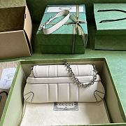 	 Colestore Gucci Horsebit Chain In White Small Size 27*11.5*5cm - 5