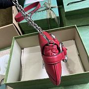 	 Colestore Gucci Horsebit Chain In Red Small Size 27*11.5*5cm - 4